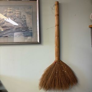 Vintage Native Boho Broom 34”